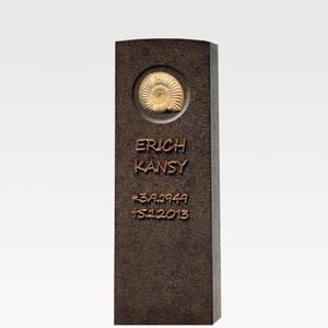 Memoria Vita Ammonit Gedenkstein für ein Doppelgrab - Granit