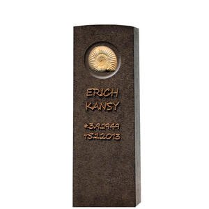 Memoria Vita Ammonit Gedenkstein Für Ein Urnengrab - Granit
