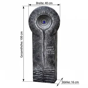 Grabstein mit Abmessungen