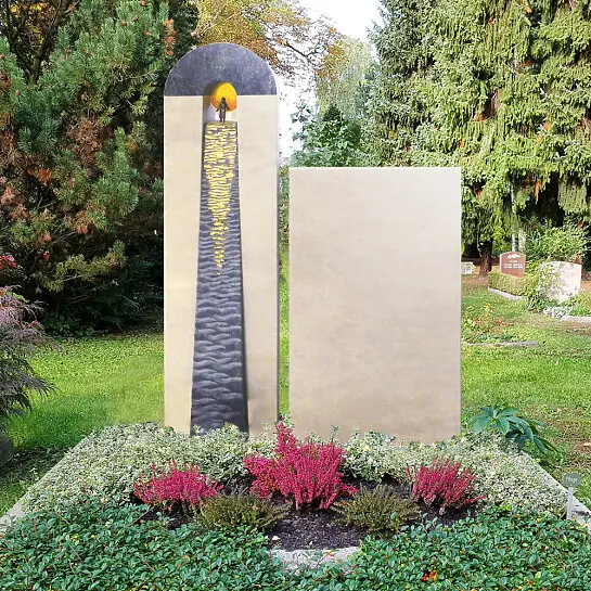 Arreau – Besonders Schöner Grabstein mit Sonne Kaufen