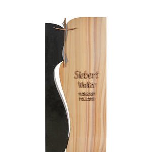 Cerina Doppelgrab Grabdesign modern in Naturstein mit Bronze Grabkreuz