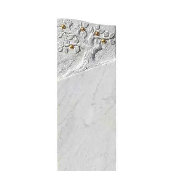 Doppelgrab Grabstein mit Baummotiv - Miranda (Detailansicht) 