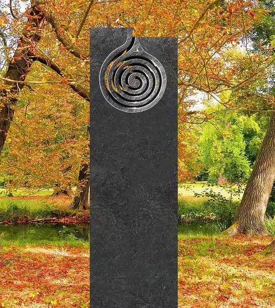 IL Turno – Doppelgrabmal Granit Modernes Design Spirale