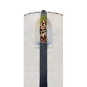 Madre Divina Doppelgrabmal Maria mit Kind Skulptur