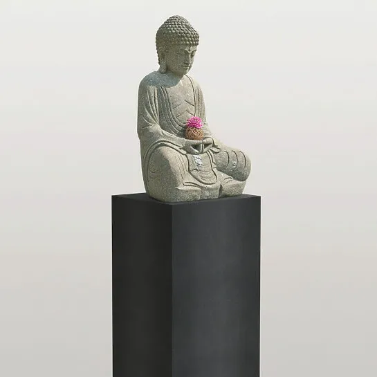 Einzelgrabstein buddhistisch aus Granit & Basanit - Teratei (Detailansicht) 