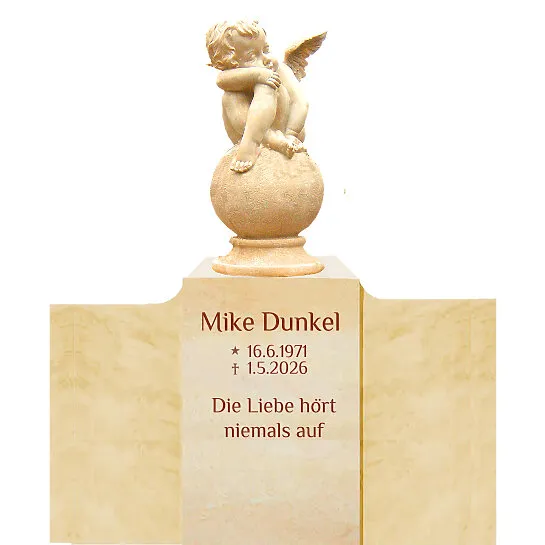 Philosopher : Engel Doppelgrabmal Serius (Schriftbeispiel 4 von 5)