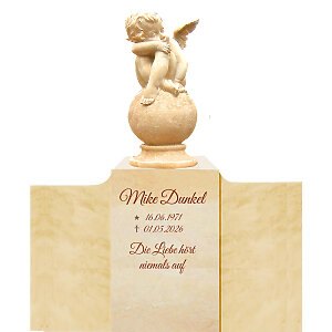 Grabstein mit Inschrift