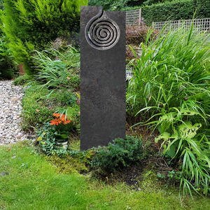 IL Turno Exklusiver Urnengrabstein Granit Spirale