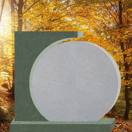 Cerchio – Exklusives Naturstein Doppelgrabmal Rund