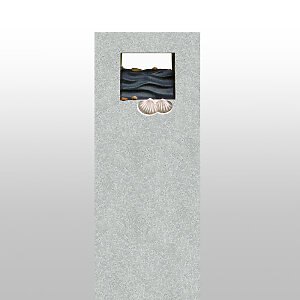 Carus Nacra Grabdenkmal Familiengrab Granit mit Muscheln