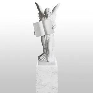 Teresa Grabdenkmal Marmor Weiss Grab Engel Statue