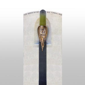 Serena Grabmal Doppelgrab Grabengel Figur aus Bronze