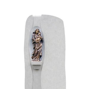 Magnifico Grabmal Familiengrab Modern Bronze Madonna Figur