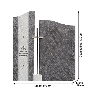 Grabstein mit Abmessungen