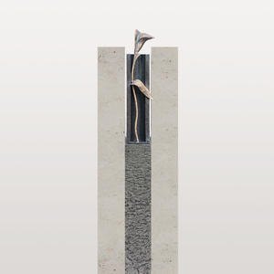Casato Nova Grabmal Urnengrab mit Bronze Callas