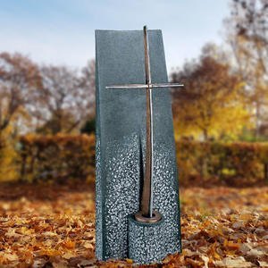 Ophir Grabmal Urnengrab mit Bronze Grabkreuz