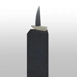 Vela Navos Grabstein Einzelgrab Granit Stehend mit Boot Figur