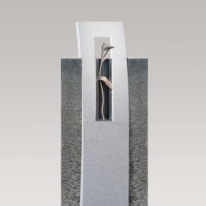 Casato Florale Grabstein Einzelgrab mit Bronze Callas