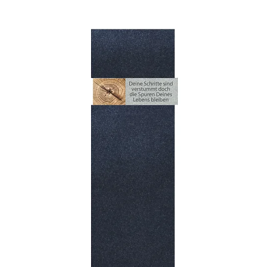 Carisso Albero – Grabstein Einzelgrab mit Holz Ornament