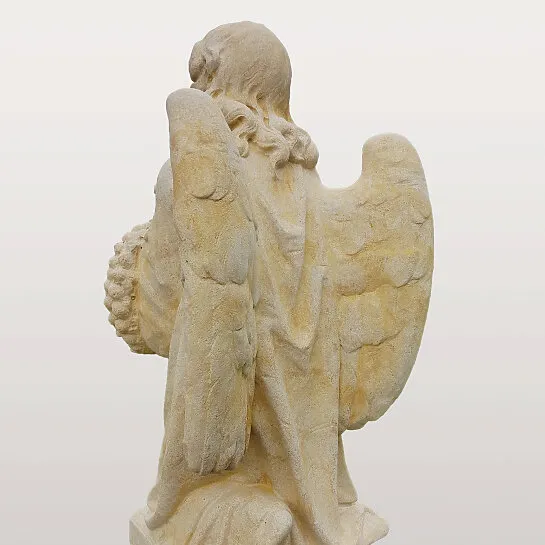 Grabstein Engel nach antiker Vorlage 19. Jhdt. für ein Einzelgrab - Kalina il bello (Detailansicht) 