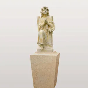 Kalina il bello Grabstein Engel nach antiker Vorlage 19. Jhdt. für ein Einzelgrab