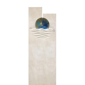Chesina Grabstein Modern Wetterfest Bunt Glas Gestaltung