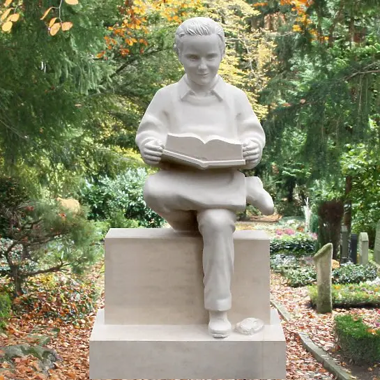 Emmanuel – Grabstein Skulptur mit Buch Online Bestellen