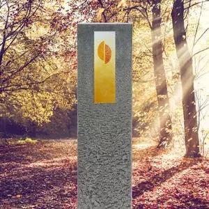 Celenta Cruzis Granit Grabstein Stele Doppelgrab mit Glas Kreuz