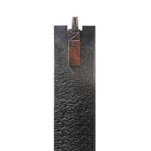 Auxerre Scala Granit Urnengrabstein Stele mit Bronze Symbol Treppe