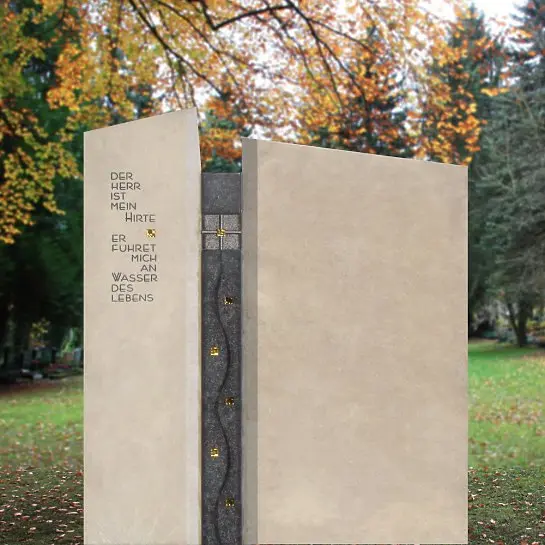 Piceno – Grosses Doppelgrabmal Modern Gestaltet vom Bildhauer