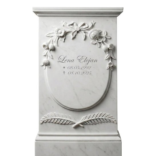  Klassischer Marmor Grabstein Fiorina (Schriftbeispiel 1 von 5)