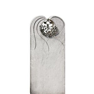 Lucidaris Marmor Urnengrabstein mit Bronze Deko