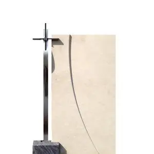Divio Credo Moderner Urnengrabstein Stehend mit Kreuz