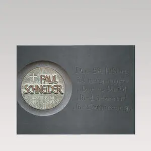Memoria Noir Moderner Urnengrabstein zum Hinlegen mit Bronze Ornament und Gravur der Inschrift