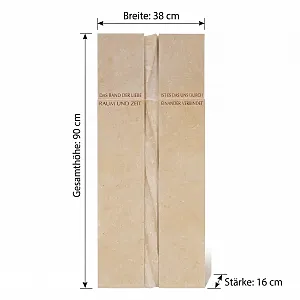 Grabstein mit Abmessungen