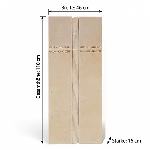 Grabstein mit Abmessungen