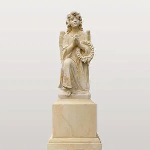 Kalina Nobile Romantischer Engelgrabstein nach antiker Vorlage aus Sandstein - Doppelgrab