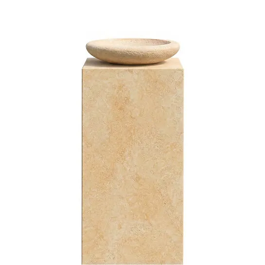 Sandstein Grabstein mit Pflanzschale - Kandinsky (Detailansicht) 