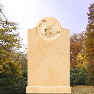 Cassandra Grabmal mit Schwanenrelief