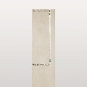 Camiso Stele Für den Friedhof mit Spalt Gestaltet