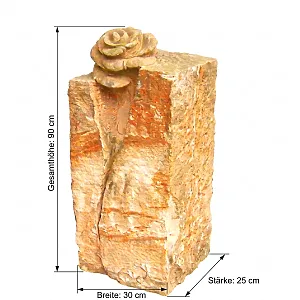 Grabstein mit Abmessungen