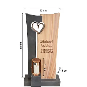 Grabstein mit Abmessungen