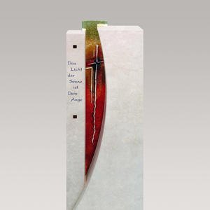 Severo Urnengrab Grabmal mit Regenbogen Glas
