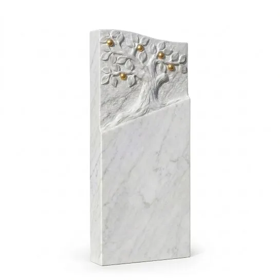 Urnengrab Grabstein mit Baum Motiv - Miranda (Detailansicht) 