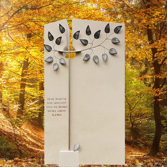 Annot – Urnengrabmal aus Kalkstein mit Baum Motiv Bestellen