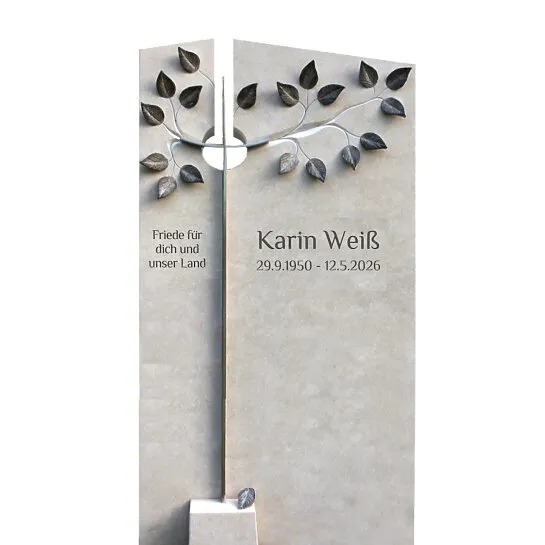 Philosopher : Urnengrabmal aus Kalkstein mit Baum Motiv bestellen Annot (Schriftbeispiel 3 von 4)