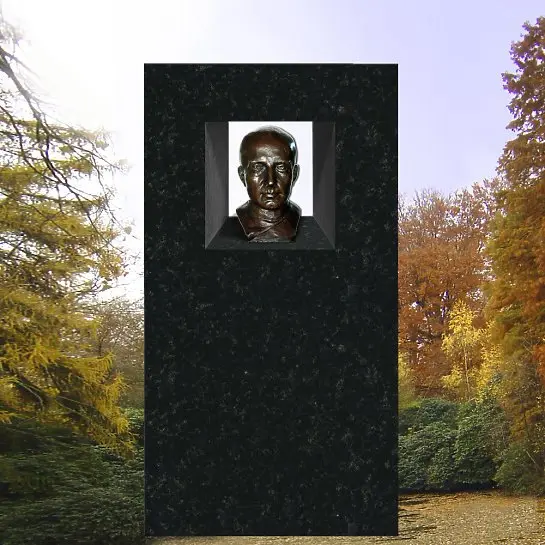 Imago – Grabdenkmal mit Bronze Büste