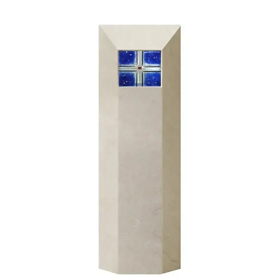 Oriago – Urnengrabmal Modern mit Blauem Glas Kaufen