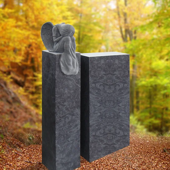 Josselin – Urnengrabstein Granit Romantisch mit Grabengel