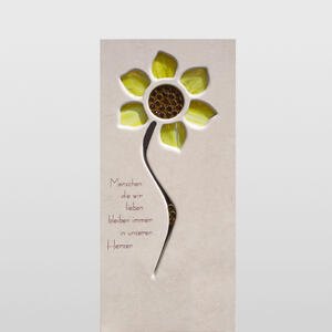 Helia Fiore Urnengrabstein mit Sonnenblume Kaufen